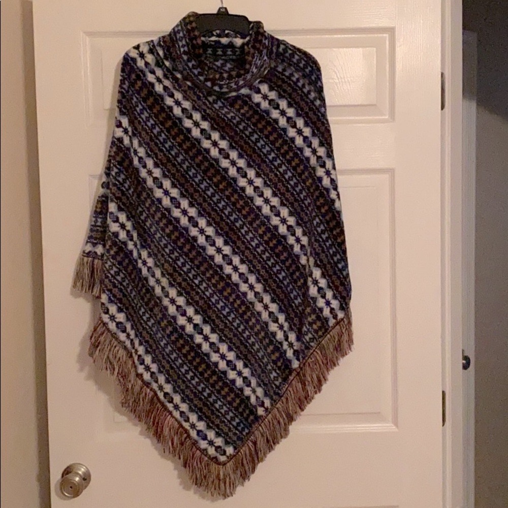 Fleece Poncho Sweater